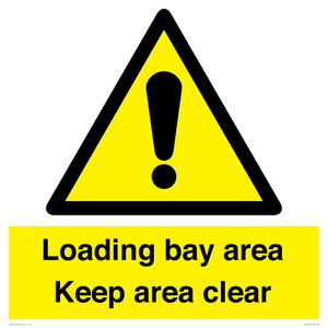 Loading bay area Keep area clear